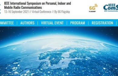 IEEE PIMRC in September 2021 -- Virtual Conference